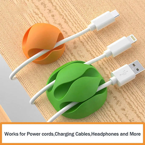Colorful Cable Clips Organizer With Strong Adhesive, 25 Pack, Keeps Cords Snug And Tidy In Home, Office, Car, And Desk