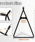 Two Pack Universal Dirt Bike Triangle Stand For 80 To 500cc Motocross Enduro Supermoto Pit Bikes Durable Iron And Aluminum Side Kickstand for easy measurements