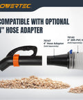 Two And A Half Inch Dust Collection Hose Floor Sweep Kit With 36 Inch Clear Tube, Three Nozzles For Dust Busting, optional adapter