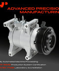 Heavy Duty AC Compressor With Clutch Assembly For Jeep Grand Cherokee WK2 3.6L 2016 to 2022 close-up view showing design and connections.