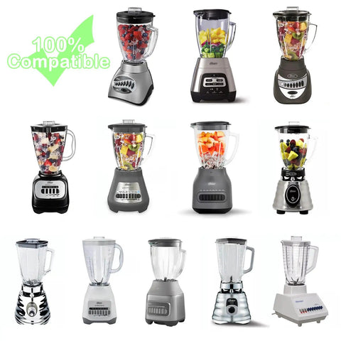 Various classic blenders compatible with Six Cup Blender Glass Jar Replacement With Blade For Oster Osterizer Classic Series.