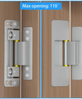 Ultra Thin Concealed Door Hinges 2 Pack For Secret Doors Invisible Hinges That Are Adjustable Quiet And Smooth Hidden Door Hardware