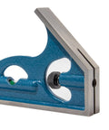 2-Piece 6-Inch Machinist Combination Square With Cast Iron Head 4R, Level Vial, And Scribe Tool, side view, Made In USA