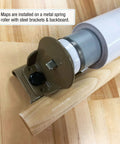 Metal spring roller installation for 7 Continent Advanced Physical Classroom Pull-Down Map Set For Grades 9 And Up.