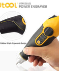 Heavy Duty Handheld Engraver Pen With 24 Watt Motor And Dead Simple Speed Dial for precise wood and metal marking with ergonomic grip.