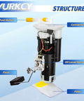 Diagram of Electric Fuel Pump Assembly With Sending Unit For Acura CL 2001 2002 V6 3.2L And Acura TL 1999 2001 V6 3.2L