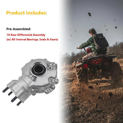 Honda Rear Final Gear Differential Assembly For Fourtrax 300 TRX300 TRX300FW 4x4 1988 to 2000 Complete OE Replacement with ATV rider