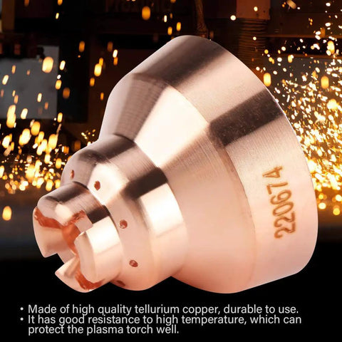 Five Piece Plasma Consumables Set For 220674 Coverfit Plasma Cutter Torch Replacement Parts Copper Construction