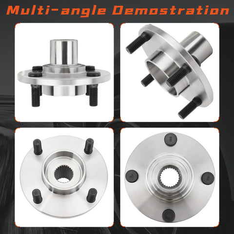 Multi-angle view of Wheel Hub Bearing Assembly For Ford Focus 2000 To 2011 Front Left Or Right With ABS 4 Lug Durable Protective Coating