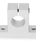 4 Pack 25mm Linear Rail Support Set For CNC Routers And 3D Printers, Aluminum Alloy Guide Rod Holder Kit For Precision, Low Friction, Vibration Reduction, Smooth Motion In DIY Automation Projects, front view
