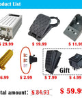 Soft Start Soft Stop DC Motor Speed Controller Kit With Variable Pedal Braking Resistor And Fuse For Power Wheels Upgrades And Ride On Toys PWM 2 0B Compatible Module Plug And Play components display.