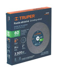 Heavy Duty 8 Inch Bench Grinding Wheel With 60 Grit Aluminum Oxide For Knocking Out Rust And Sharpening Metal Tools Until They Cut Like Crazy For Local Tradesmen in packaging.