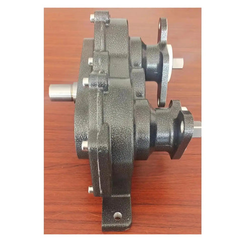 Beefed Up Heavy Duty Stainless Steel Gearbox Reducer For Ice Cream Machines Deceleration Gear Component Durable Industrial Gear Drive Power Transfer Part For Commercial Ice Cream Makers side view