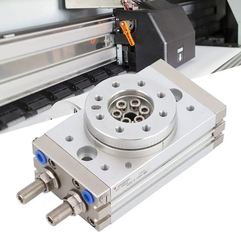 180 Degree Rotary Pneumatic Cylinder Double Acting Pendular Actuator 30mm Bore With Roller Bearing in industrial setting