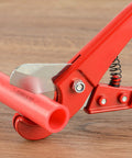 Heavy Duty PEX Clamp Cinch Tool for Three Eighths Inch To One Inch Stainless Steel Clamps Meets ASTM F2098 with Built In PEX Pipe Cutter