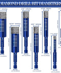 10 Piece Dry Diamond Drill Bit Set For Tile Ceramic Marble Porcelain Stone Glass Not For Wood 6mm Bits Heat Resistant