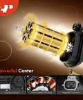 Close-up of motor components for Rear Right Passenger Window Regulator With 2 Pin Plug Motor For Dodge Ram 1500 2009 2020.