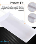 Replacement Bathroom Vent Fan Light Lens Cover Fits Broan NuTone Models 763RLN 769RF 770F VF705RCN VF707RCN Easy Install