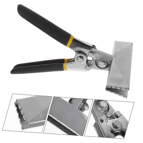 Metal Bending Pliers 150mm Flat Plate Jaw HVAC Hand Seamers with non-slip ergonomic handles