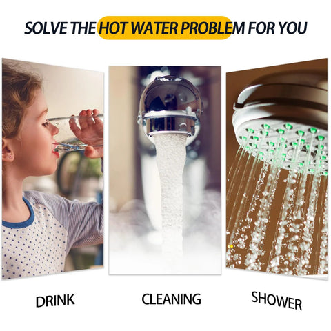 LP thermopile sensor component for pilot burner; water heater replacement; drinking water, faucet, and showerhead.