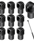 Top Grade Durable Steel M6 Female Thread Gas Spring Strut End Fittings set of ten, used for 10Mm Ball Studs.