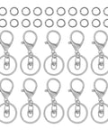 Top Shelf 30 Pc Lobster Clasp Keychain Set With Hella Strong Swivel Hooks Plus 100 Open Jump Rings For Diy Jewelry Making And Craft Repair Straight Up Reliable Metal Findings That Deliver Knockout Results Every Single Time.