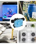 Heavy Duty Hand Drill Pump Moving 750 Gph Water Transfer Loads Brings Along Robust Suction Tubing And Grip Tight Adapters for cleaning flooded laundry.
