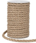 8mm Jute Rope Thick Twine 50 Feet Heavy Duty Natural Fiber coil for crafts, macrame, and gardening projects