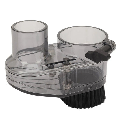 Transparent ABS Dust Shoe For CNC Router Milling, Clear Dust Collector Cover With 38mm Hose, 52mm Spindle Compatibility