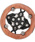 Camera Hand Grip Side Handle With 360 Degree Rotation base view showing aluminum alloy and wooden grip with rosette mount