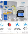 Solid Automatic Employee Time Clock Punch Machine Built For Busy Bosses Delivers Smooth Self Aligning Punches On Standard Time Cards.