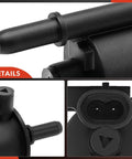 Close-up of vapor canister purge solenoid valve plug, fits Chevrolet Camaro Malibu Impala Corvette TrailBlazer Cadillac CTS Buick Regal GMC Envoy Oldsmobile Pontiac Saab Saturn.