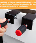 Go-To Heavy Duty C Clamps Set 2 Inch Wood Clamps with Metal Right Angle Brackets for cabinet installation