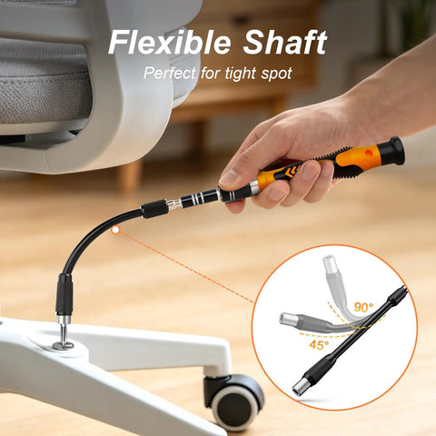 145 In 1 Precision Screwdriver Set With 120 Bits For Electronics Repair Pro Grade Kit For Laptop iPhone PC MacBook Nintendo Xbox PS5 With Anti Static Wrist Strap And All The Right Bits Great Gift For Men flexible shaft for tight spots