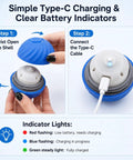 Image showing charging steps for the Automatic Rolling Treat Dispenser Ball For Dogs And Cats Interactive Smart Puzzle Feeder.