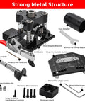 3 Axis Concealed Hinge Jig Ultra With Extra 35mm Hinge Hole Drill Guide And Quick Clamp For Metal Cabinet Doors Workhorse