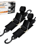 Heavy Duty Boat Trailer Transom Tie Down Straps 1200 Lbs Capacity, 2 Inch By 4 Foot Adjustable Marine Straps with packaging