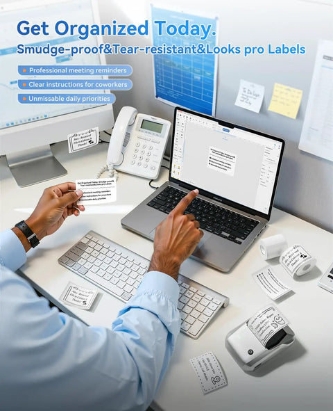 Wireless Bluetooth Label Printer For Home Organization 2 Inch Compact Sticker Maker App Connected Seamless Sync For Smartphone Or Laptop Silver Build Low Key Hassle Free Truly Crushes Every Printing Task
