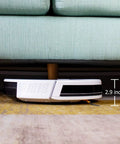 Ultra Slim Robot Vacuum And Mop Cleaner With WiFi App Control auto-cleaning under a 2.9-inch gap beneath furniture.