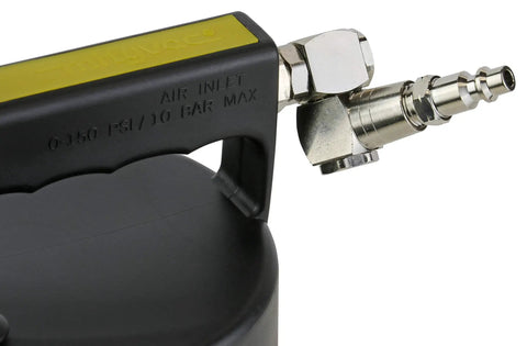 Pro Grade Air Operated Pneumatic Brake And Clutch Bleeding Kit With 1.9 Quart Reservoir Delivers 2 Quarts Per Minute, Swivel Air Inlet, Automatic Shutoff Valve, And Variable Thumb Throttle For Cars, Motorcycles, Trucks And ATVs