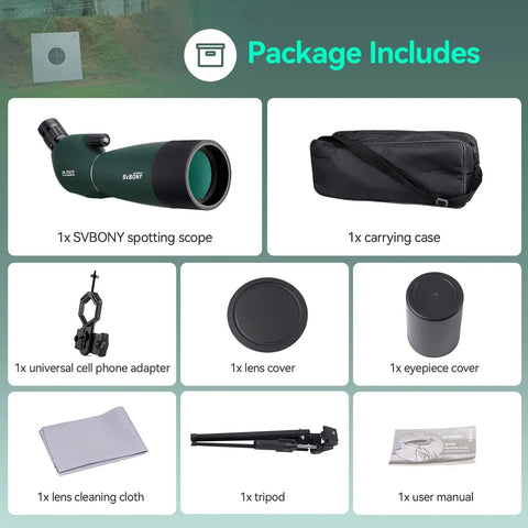 Angled Spotting Scope With 25-75x70 Zoom And Tripod For Target Shooting, Easy To Focus, Dope For Bird Watching And Scenic Views, 70mm Objective Lens Delivers Bright, Crisp Images For Beginners To Enthusiasts package includes scope, tripod, case, adapter