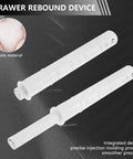 12 Pcs Magnetic Push Latches For Cabinet Doors And Drawers Hidden Touch Latch System with durable white finish, shown in detail