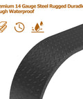 Close-up of texture on Beefy Tandem Axle Trailer Fenders 2 Pack, 66 Inch Long Teardrop Style Enclosed Fender Replacement