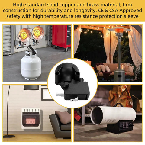 FD4 Dump Switch For Patio Heaters Anti Tilt Safety Switch Replacement Part with propane heaters and indoor units.
