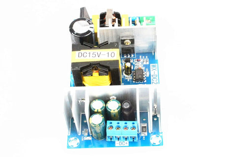 Compact AC to DC Isolated Power Supply Module 15V 10A 150W With Overcurrent Protection Wide 100 to 240V AC Input Dual Sided PCB