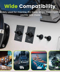 Wide compatibility of Waterproof Toggle Switch 12V DC 30A Heavy Duty 2 Pin SPST On Off with various vehicles shown
