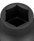 Close-up of Impact Socket 24mm, 1-Inch Square Drive, Drop-Forged Chrome Molybdenum with phosphate finish, top view