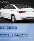 Back view of 2015-2017 Hyundai Sonata 1.6L 2.0L 5.4L L4. Compatible with Hyundai Sonata Trunk Latch Replacement Actuator 81230-C1010.
