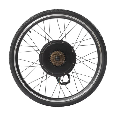 26 Inch 48V 1000W Rear Wheel Hub Motor Electric Bike Conversion Kit For Beating Steep Hills And Cruising City Streets