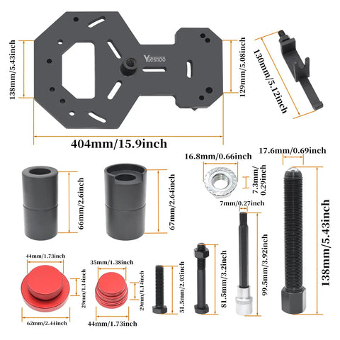 Double Clutch DPS6 Transmission Installer and Remover Tool Kit for Volvo and Ford Focus Twin Clutch Dry Transmission alignment parts